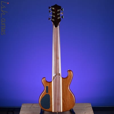 2000 Alembic Spoiler 7-String Bass Lined Fretless Natural image 9