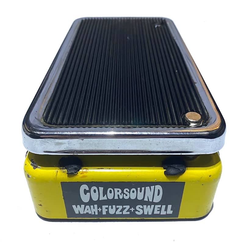 Colorsound Wah Fuzz Swell 1973 Yellow Guitar Pedal