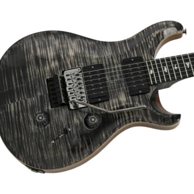 Paul Reed Smith Wood Library Custom 24 Floyd Rose Stained Flame Maple Neck Charcoal image 1