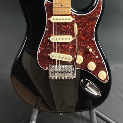 Tagima TG-530BK Strat-Style Electric Guitar Gloss Black for sale