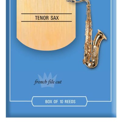 Rico Royal Tenor Saxophone Reeds, Strength 1.0, 10-pack image 1