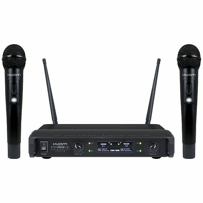 Kam KWM1932 HH Dual UHF Wireless Microphone System 863.5 865.0