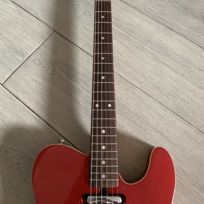 Fernandes The Revival T-style Vintage Telecaster Guitar 1980s - Red Sparkle with Cream Binding image 4
