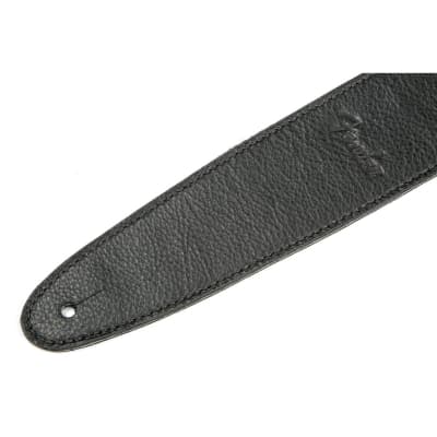 Fender Artisan Crafted Leather 2.5 in. Guitar Strap - Black image 2