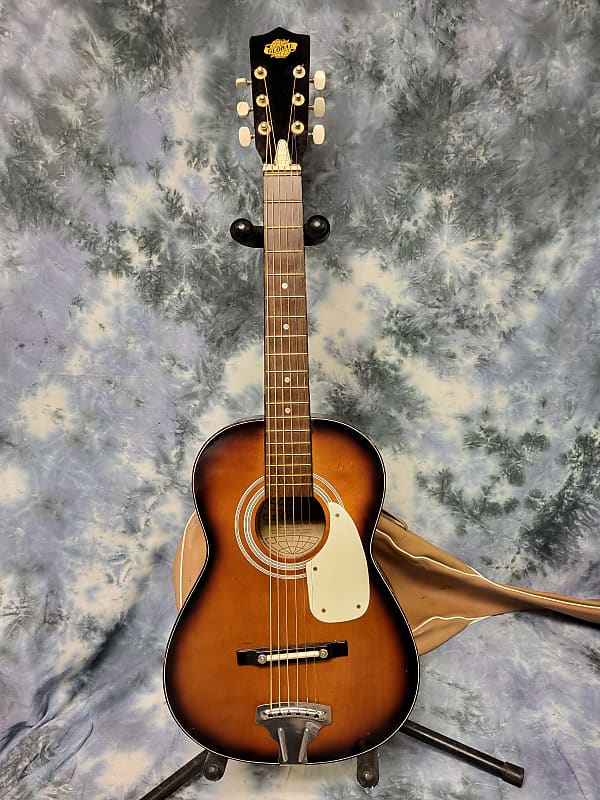 Vintage 1978 Global Model 0301W 1 2 Size Student Acoutic Guitar New Strings Original Gigbag