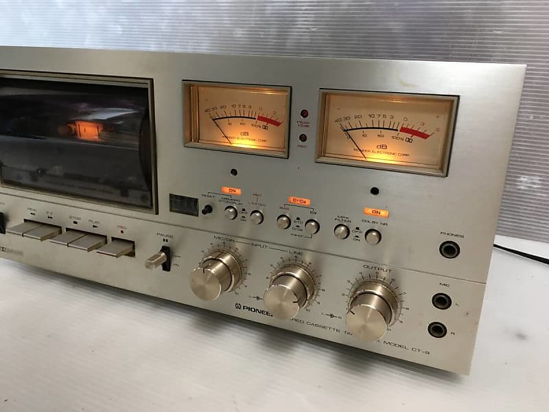 Pioneer CT-F9191 4-Track Stereo Cassette Tape Deck 1975 - 1977 - Silver  			