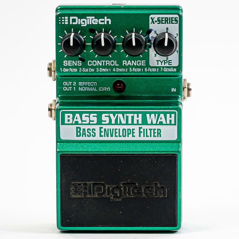 Digitech X Series Bass Synth Wah Envelope Filter Effect Pedal Reverb