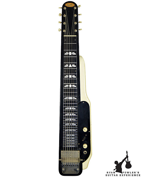 1967 Supro Jet Airliner 8 String Lap Steel w/ Legs Black 1967 Supro Jet Airliner 8 String Lap Steel w/ Legs Black