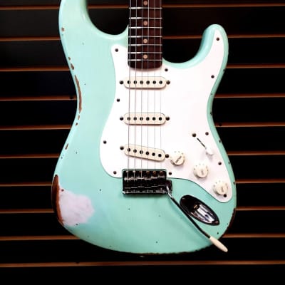 Fender Custom Shop '59 Stratocaster Heavy Relic Faded Surf Green image 1