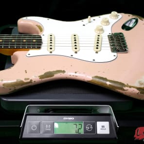 Fender Custom Shop L-Series 1964 Stratocaster Super Heavy Relic Shell Pink Rosewood 9231990856 - Serial Number - L11388 image 12