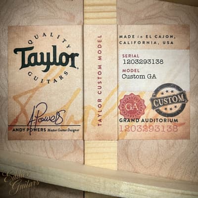Taylor Custom GA - Sinker Redwood/Quilted Maple image 24