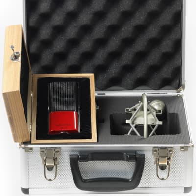 BPM CR-10 late 90's cardioid microphone w/ case, screen and holder ...