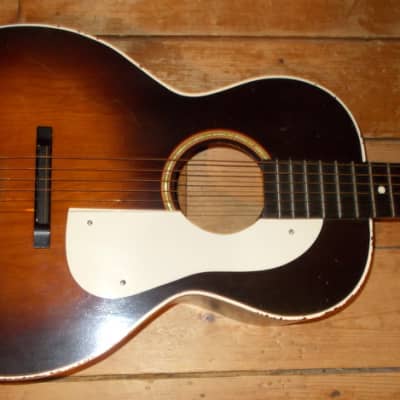 1940's Paramount Parlor Guitar With Original Case image 6