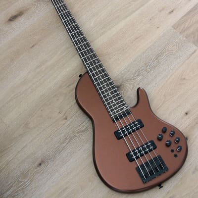 STR Guitars - Sierra SC5-MAHO - 5 String Active Bass - Custom Model With Mahogany Body - Fire Brick image 1
