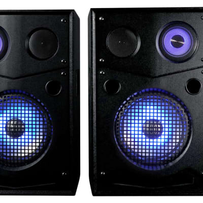 Rockville HOUSE PARTY SYSTEM 10" 1000w Bluetooth LED Booming Bass Home Speakers image 3