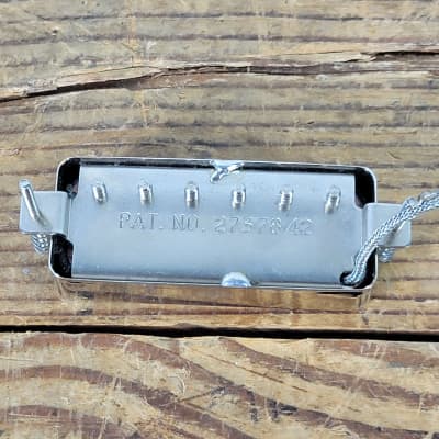 1980's Gibson Mini Humbuckers Pat No. 2737842 Chrome - Pair image 4
