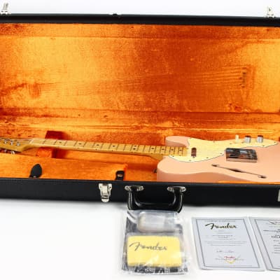 2011 Fender DALE WILSON Custom Shop Masterbuilt 60's Telecaster Thinline Relic - Shell Pink, Abby Ybarra Pups! image 3