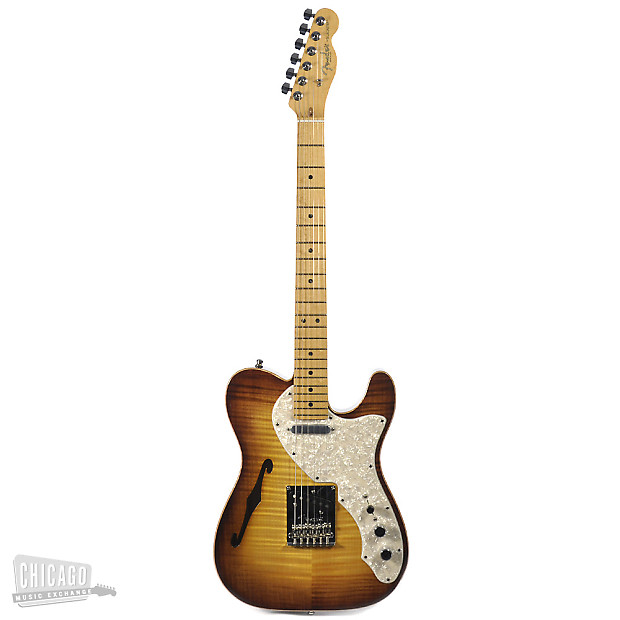 Fender Select Telecaster Thinline Violin Burst with Birdseye