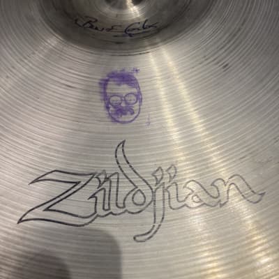 Zildjian Bun E. Carlos, Cheap Trick 20" A Medium  Crash Cymbal, Used On Tour, Signed! (#T 6) 1970s image 3