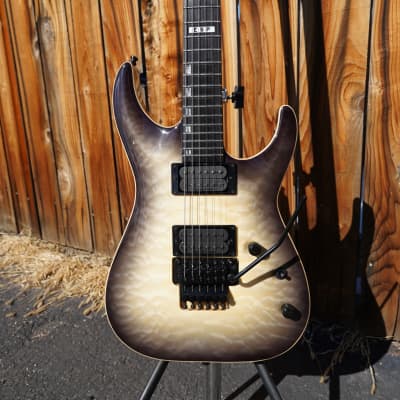 ESP E-II Horizon FR - Black Natural Burst 6-String Electric Guitar w/ Case (2024) image 6