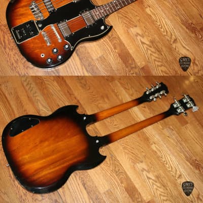 1968 Gibson EBS-1250 Double neck guitar Rare with Fuzztone image 11