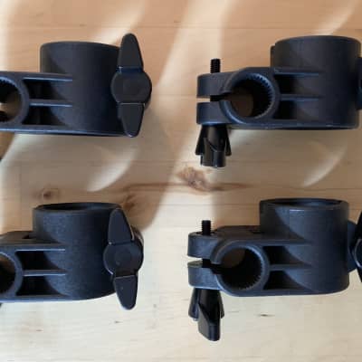 NEW- 4X Alesis SURGE/COMMAND Electronic Drum Rack Mount Clamps - 1.5 Inch - 102370013-A Black image 2