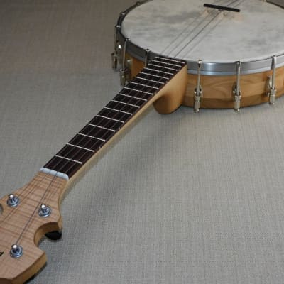 Songbird Stringed Instruments  Model 17 Custom 2024 - Solid Sycamore tenor banjolele USA luthier built custom banjo-ukulele hybrid image 1