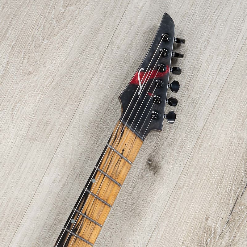 Legator Ninja N6FX Multi-Scale Guitar, Palemoon Ebony | Reverb