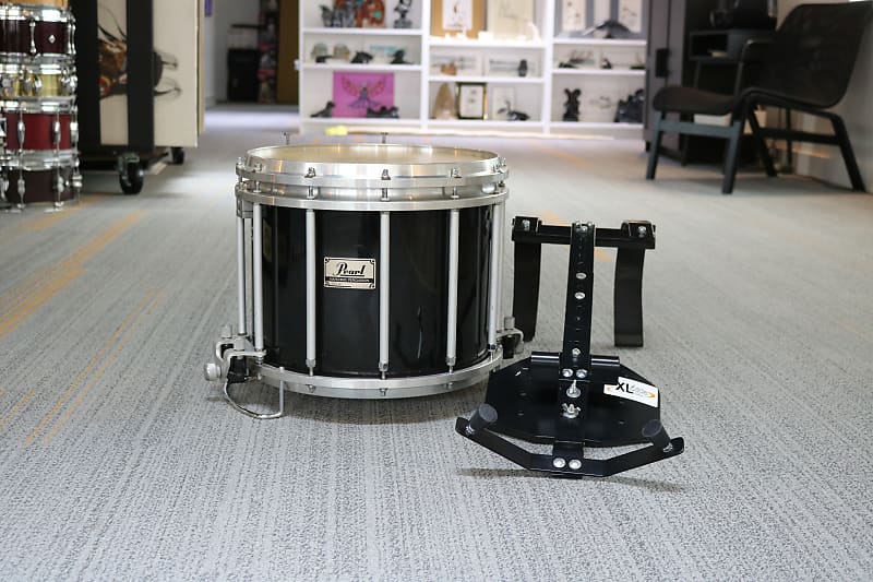 Pearl 14”x12" Marching Percussion Pipe Band Black Snare Drum Reverb