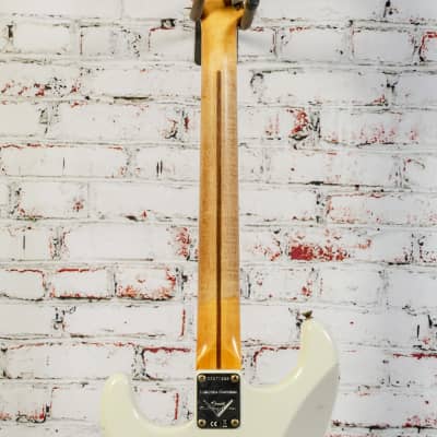 USED Fender - B2 Custom Shop Limited Edition Fat '50s - Stratocaster Electric Guitar - Relic - Aged India Ivory - IIV - w/ Hardshell Tweed Case - x1332 image 8
