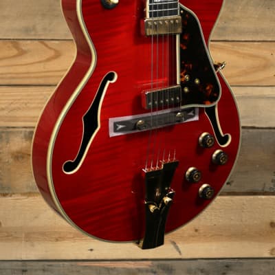 Ibanez George Benson GB10SEFM Hollow Body Electric Guitar Sapphire Red w/ Case for sale
