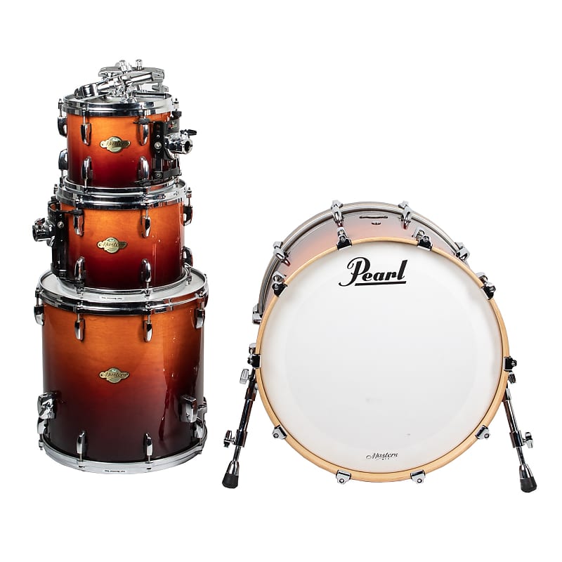 Pearl Masters All Maple Shell 4-Piece Shell Kit - Chestnut Fade