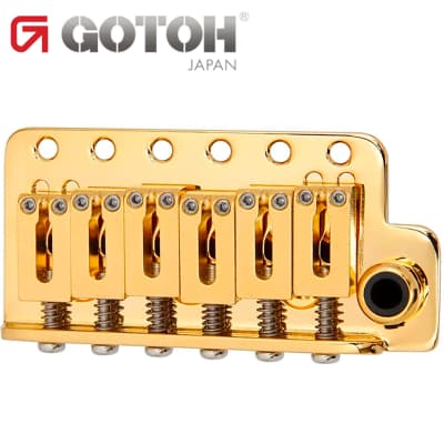 Gotoh NS510TS-FE2 Non-locking Tremolo Bridge Steel Block NARROW Spacing - GOLD image 1