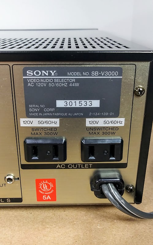 Sony SB-V3000 Black | Reverb