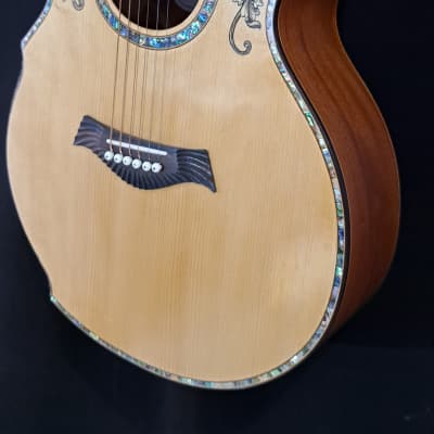 Blueberry NEW IN STOCK Handmade Acoustic Guitar Grand Concert image 10