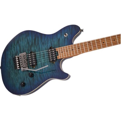 EVH Wolfgang Standard Quilt Maple Electric Guitar, Baked Maple Fingerboard, Chlorine Burst image 17