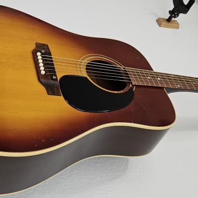 1968 Gibson J-45 ADJ Deluxe Cherry Sunburst Dreadnought Vintage Acoustic Guitar image 3