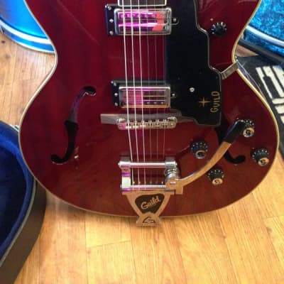 New/Old Stock Guild Starfire V with Vibrato Cherry Red image 3