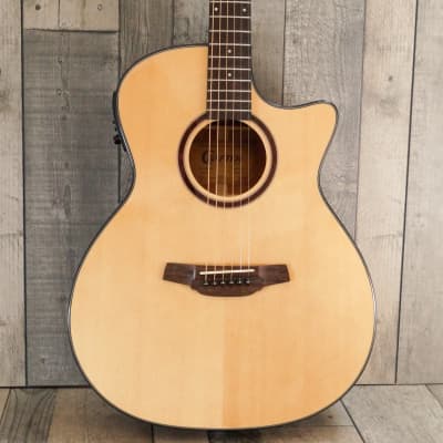 Crafter HG-500CE/N Grand Auditorium Electro Cutaway Acoustic Guitar, Gloss Natural image 4