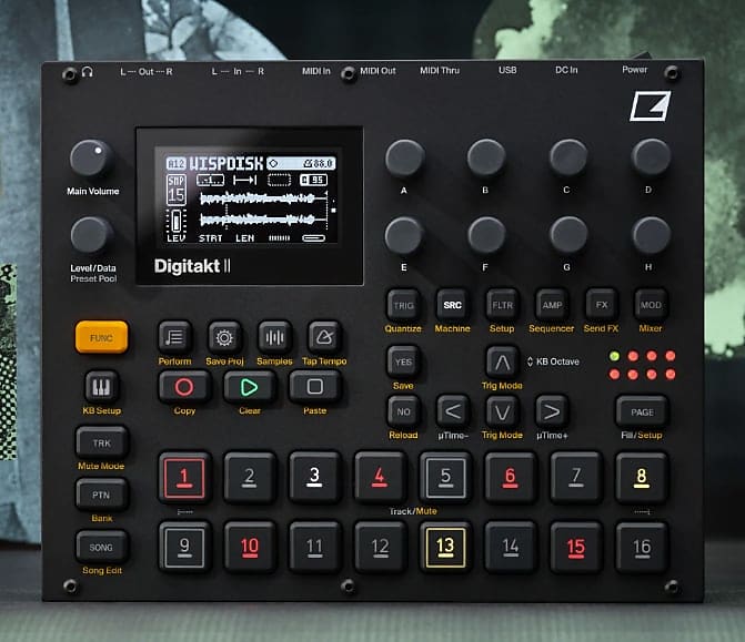 Elektron Digitakt II Drum Machine and Sampler Reverb