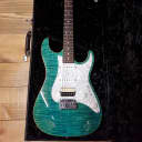 2012 Suhr Standard Pro SSH HSS Green Flame Maple Top Electric Guitar