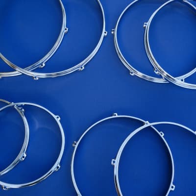 Sonor Phonic Ferromanganese Hoops 2 x 10", 12", 13", 16" Germany Vintage image 6