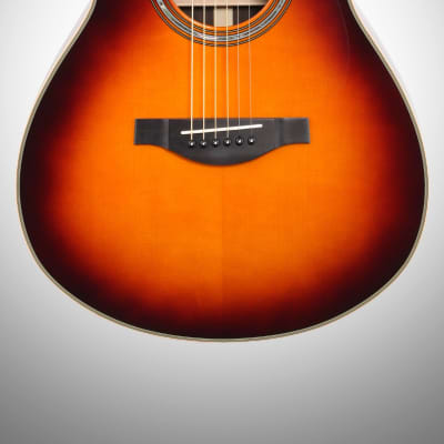 Yamaha LSTA TransAcoustic Acoustic-Electric Guitar (with Gig Bag), Brown Sunburst image 3