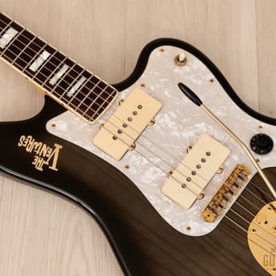 1997 Fender Jazzmaster Ventures Signature JM-165VR Midnight Black, 100% Original w/ USA Pickup & Case, Japan MIJ image 8