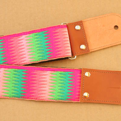 Pardo Guitar Strap Rainbow Hippie 2'5 Inches Wide For Guitar & Bass image 3