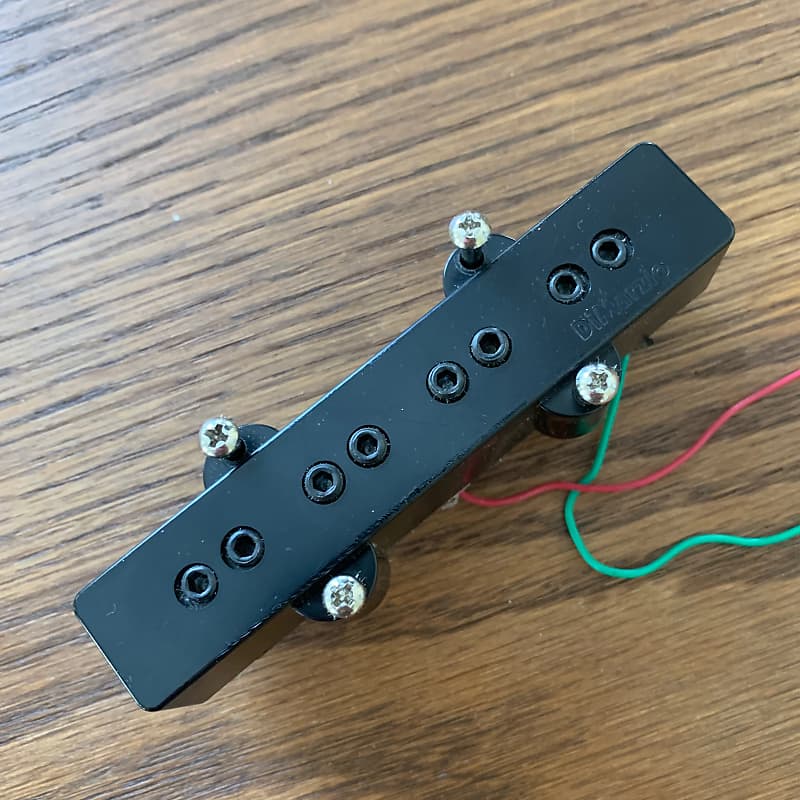 DiMarzio DP123LBK Model J Jazz Bass Bridge Long Pickup Black Reverb