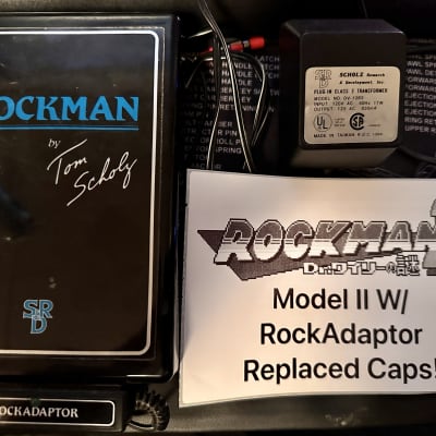 Rockman Model IIB ALL CAPS replaced RockAdaptor batt cover WORKS image 1