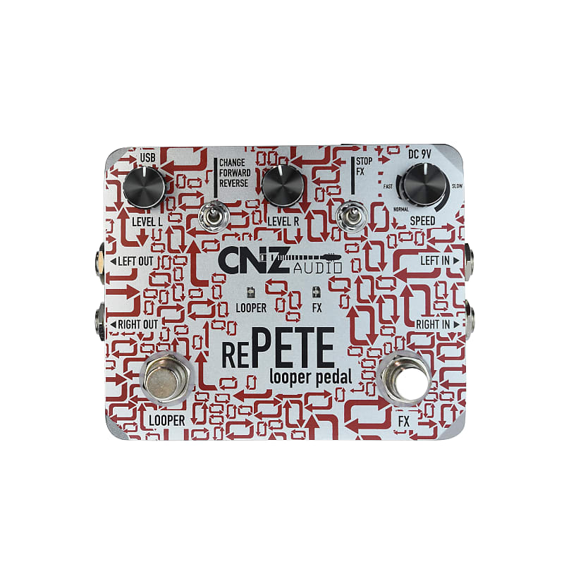 CNZ Audio Re-Pete Stereo Looper Guitar Effects Pedal, Advanced Effects, True Bypass image 1