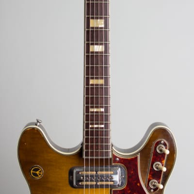 Harmony  H-75 Thinline Hollow Body Electric Guitar (1960), ser. #467H75, original two-tone hard shell case. image 8