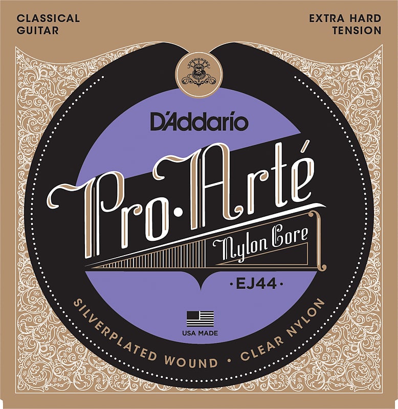 D'Addario EJ44 Pro-Arte Nylon Classical Guitar Strings, Extra Hard Tension